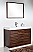 Modern Lux 48" Walnut Free Standing Modern Bathroom Vanity