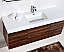 Modern Lux 60" Single Sink Walnut Wall Mount Modern Bathroom Vanity