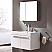 36" White Modern Bathroom Vanity with Medicine Cabinet