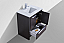 Modern Lux 30" Gray Oak Modern Bathroom Vanity with White Quartz Counter-Top