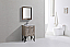 Modern Lux 24" Nature Wood Bathroom Vanity w/ Quartz Countertop and Matching Mirror