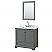 36 inch Transitional Dark Grey Finish Bathroom Vanity Set