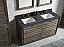 60 inch Rustic Finish Double Bath Vanity Moon Stone Granite Top