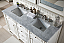 James Martin Bristol Collection 60" Double Vanity, Cottage White