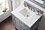 Isaac Edwards Collection 30" Single Vanity, Silver Gray
