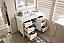 Isaac Edwards Collection 48" Single Vanity, Bright White