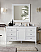 Isaac Edwards Collection 60" Single Vanity, Bright White