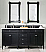 Isaac Edwards Collection72" Double Vanity, Black Onyx