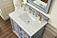 Isaac Edwards Collection 36" Single Vanity, Silver Gray
