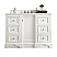 Isaac Edwards Collection 48" Single Vanity, Bright White