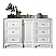 Isaac Edwards Collection 60" Single Vanity, Bright White