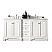 Isaac Edwards Collection 72" Double Vanity, Bright White