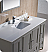 Fresca Oxford Collection 54" Traditional Bathroom Vanity with Color, Faucet, Top, Sink and Linen Cabinet Option