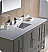 Fresca Oxford Collection 60" Traditional Bathroom Vanity with Color, Top, Faucet, Sink, and Linen Cabinet Option