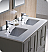 Fresca Oxford Collection 48" Traditional Double Sink Bathroom Vanity with Color, Top, Sink, Faucet and Linen Cabinet Option