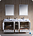 Fresca Oxford 72" Traditional Double Bathroom Vanity with Color, Top, Sink, Faucet and Linen Cabinet Option