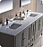Fresca Oxford Collection 84" Traditional Double Sink Bathroom Vanity with Color, Top, Sink, Faucet and Linen Cabinet Option