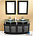 Fresca Contento Collection 60" Double Modern Bathroom Vanity in Faucet Option