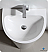 Fresca Parma Collection 24" White Pedestal Sink Modern Bathroom Vanity with Medicine Cabinet, Faucet and Linen Side Cabinet Option