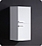Fresca Coda Collection 14" White Modern Corner Bathroom Vanity with Medicine Cabinet, Faucet and Linen Side Cabinet Option