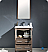 Fresca Torino 24" Gray Oak Modern Bathroom Vanity with Faucet and Linen Side Cabinet Option
