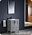 Fresca Torino 24" Gray Modern Bathroom Vanity with Faucet and Linen Side Cabinet Option