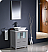 Fresca Torino 24" Gray Modern Bathroom Vanity Vessel Sink with Faucet and Linen Side Cabinet Option