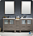 Fresca Torino 72" Gray Oak Modern Double Sink Bathroom Vanity with Faucet and Linen Side Cabinet Option
