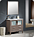 Fresca Torino 36" Gray Oak Modern Bathroom Vanity with Faucet and Linen Side Cabinet Option