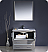 Fresca Torino 36" Gray Modern Bathroom Vanity with Faucet and Linen Side Cabinet Option