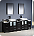Fresca Torino 84" Modern Double Sink Bathroom Vanity Vessel Sinks with Color, Faucet and Linen Side Cabinet Option