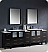 Fresca Torino 96" Modern Double Sink Bathroom Vanity with Color, Faucet and Linen Side Cabinet Option