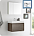 Fresca Mezzo 30" Gray Oak Wall Hung Modern Bathroom Vanity with Faucet, Medicine Cabinet and Linen Side Cabinet Option