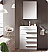 Fresca Livello 24" White Modern Bathroom Vanity with Faucet, Medicine Cabinet and Linen Side Cabinet Option