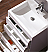 Fresca Livello 24" White Modern Bathroom Vanity with Faucet, Medicine Cabinet and Linen Side Cabinet Option