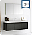 Fresca Mezzo 60" Black Wall Hung Single Sink Modern Bathroom Vanity with Faucet, Medicine Cabinet and Linen Side Cabinet Option
