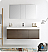 Fresca Mezzo 60" Gray Oak Wall Hung Single Sink Modern Bathroom Vanity with Faucet, Medicine Cabinet and Linen Side Cabinet Option
