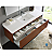 Fresca Mezzo 60" Teak Wall Hung Single Sink Modern Bathroom Vanity with Faucet, Medicine Cabinet and Linen Side Cabinet Option