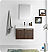 Fresca Vista 30" Walnut Wall Hung Modern Bathroom Vanity with Faucet, Medicine Cabinet and Linen Side Cabinet Options
