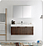Fresca Vista 48" Walnut Wall Hung Modern Bathroom Vanity with Faucet, Medicine Cabinet and Linen Side Cabinet Option