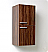Fresca Vista 48" Walnut Wall Hung Double Modern Bathroom Vanity with Faucet, Medicine Cabinet and Linen Side Cabinet Option