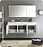 Fresca Vista 60" White Wall Hung Modern Bathroom Vanity with Faucet, Medicine Cabinet and Linen Side Cabinet Option