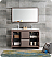 Fresca Allier 48" Gray Oak Modern Double Sink Bathroom Vanity with Faucet, Medicine Cabinet and Linen Side Cabinet Options