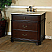 The Bella Collection 38" in Single Sink Vanity Wood Chestnut White Marble Counter Top