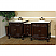 The Bella Collection 82.7 inch Double Sink Vanity Walnut White Marble