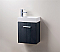 Modern Lux 18" High Gloss Gray Oak Wall Mount Modern Bathroom Vanity