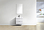 Modern Lux 24" High Gloss White Wall Mount Modern Bathroom Vanity