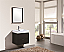 Modern Lux 24" Black Wall Mount Modern Bathroom Vanity