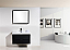 Modern Lux 36" Black Wall Mount Modern Bathroom Vanity