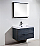 Modern Lux 36" High Gloss Gray Oak Wall Mount Modern Bathroom Vanity